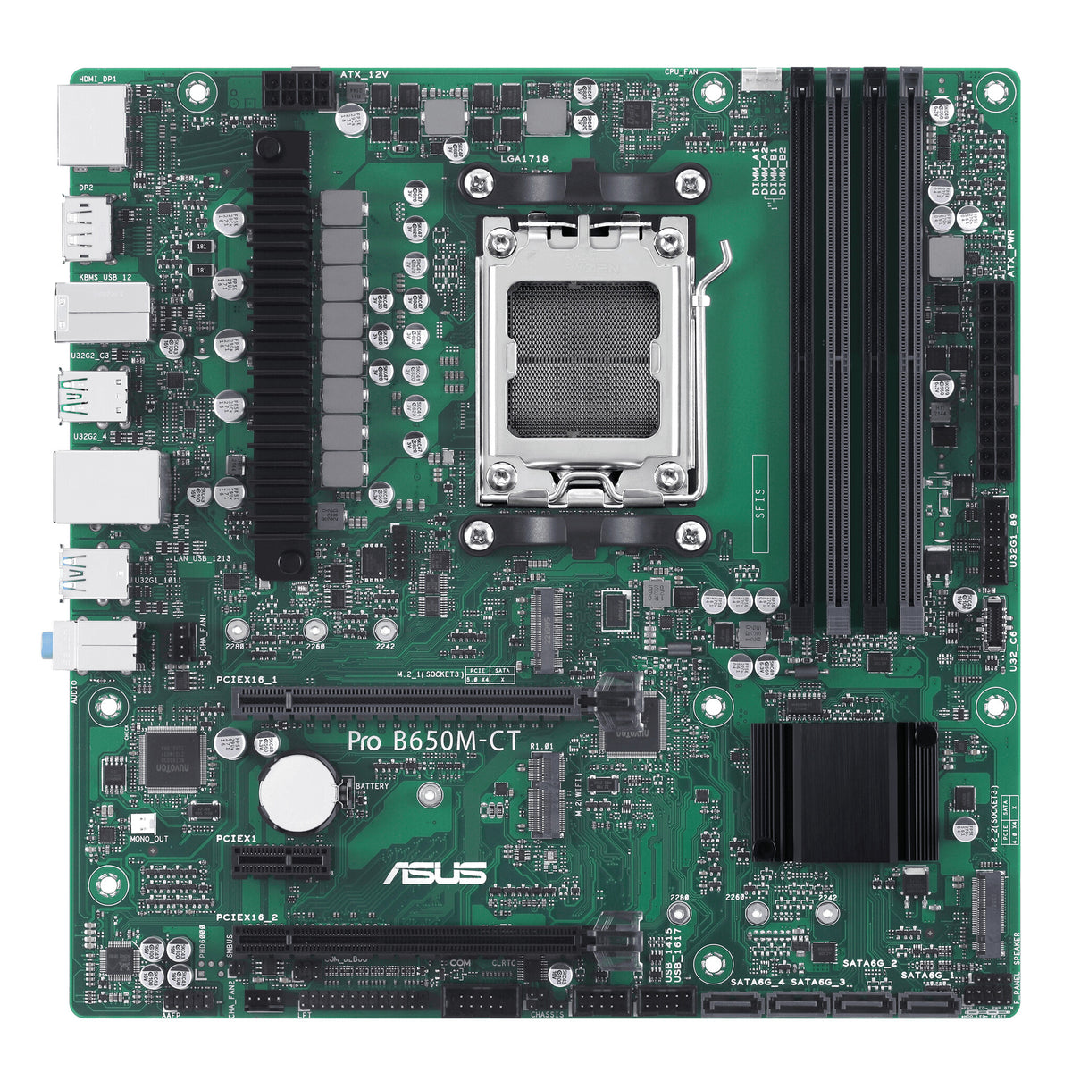 ASUS PRO B650M-CT-CSM micro ATX motherboard - AMD B650 Socket AM5