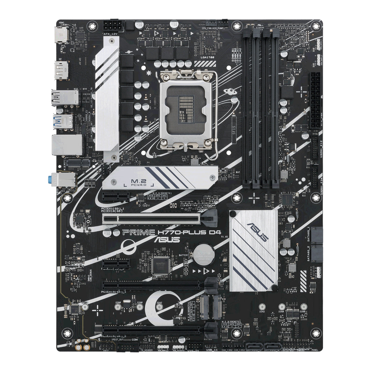 ASUS PRIME H770-PLUS D4 ATX motherboard - Intel H770 LGA 1700