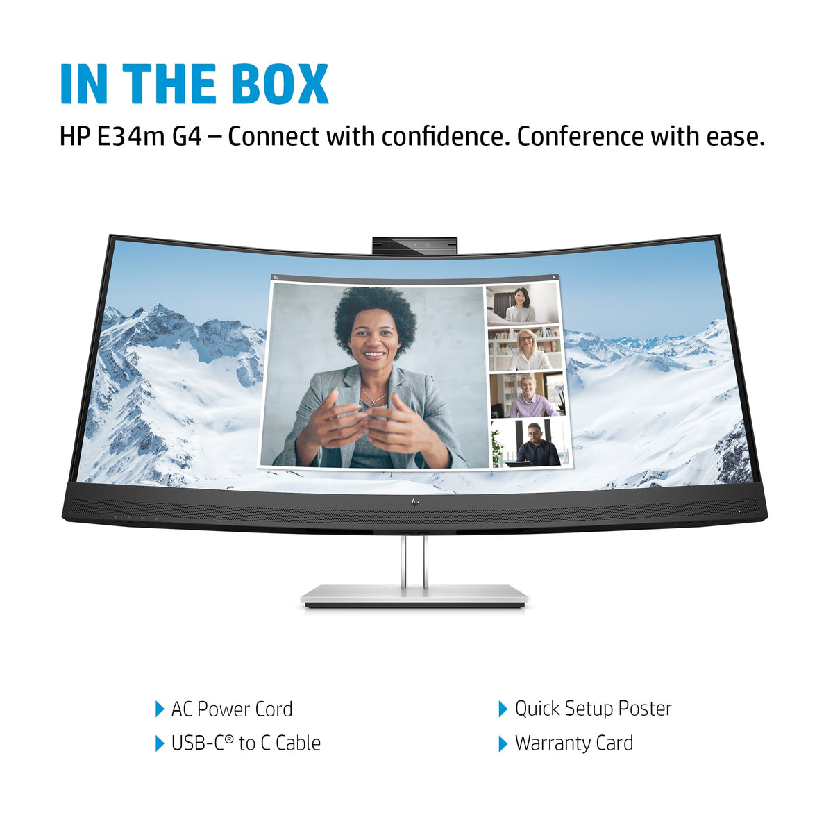 HP E34M G4 - 86.4 cm (34&quot;) - 3440 x 1440 pixels Wide Quad HD Monitor