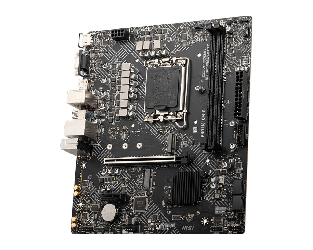 MSI PRO H610M-G micro ATX motherboard - Intel H610 LGA 1700