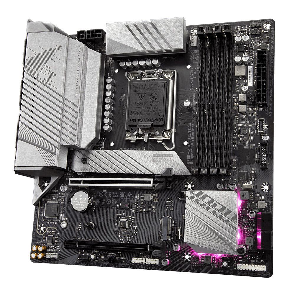 Gigabyte B760M AORUS ELITE AX Micro ATX motherboard - Intel B760 LGA 1700