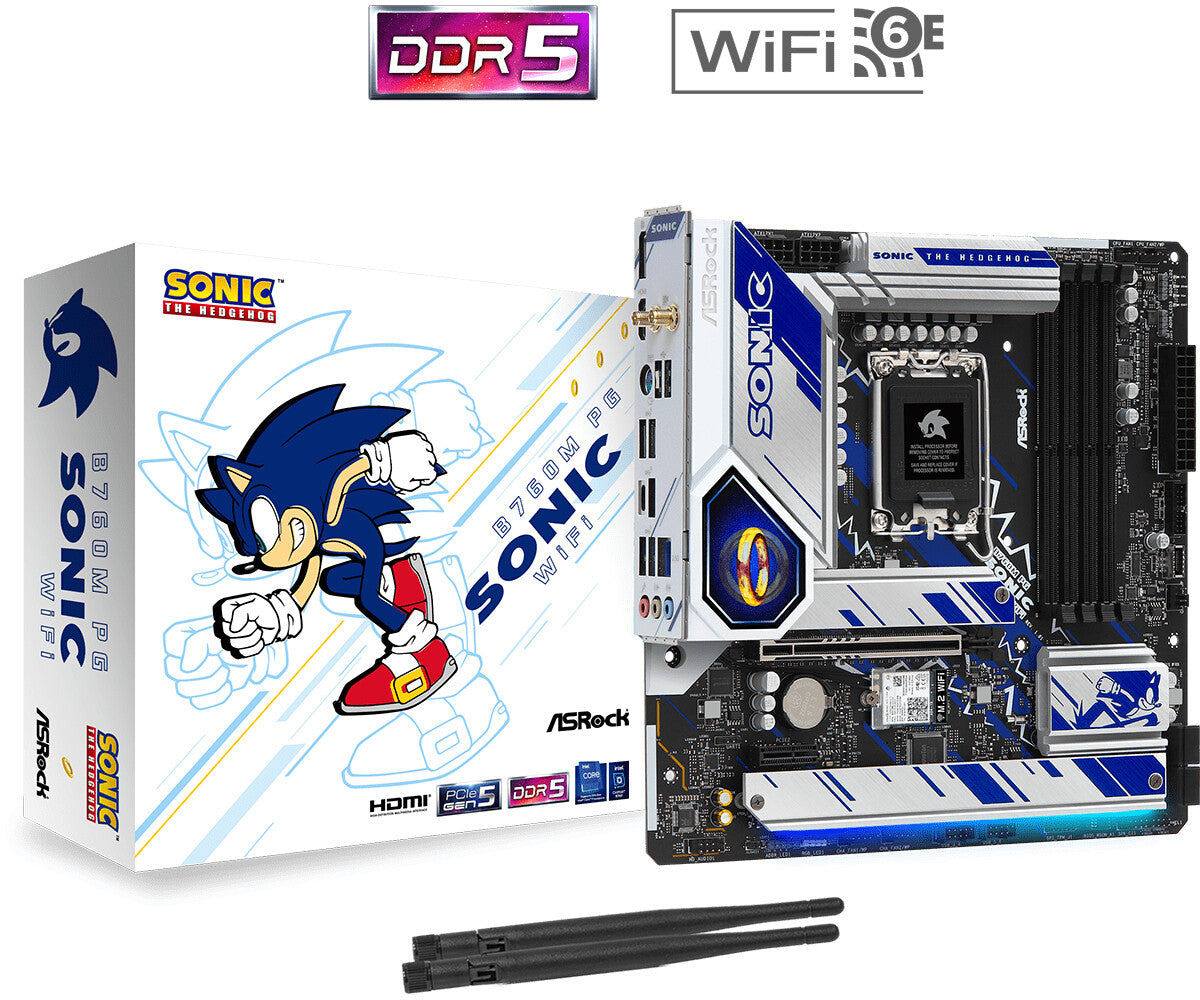 Asrock B760M PG SONIC WIFI micro ATX motherboard - Intel B760 LGA 1700