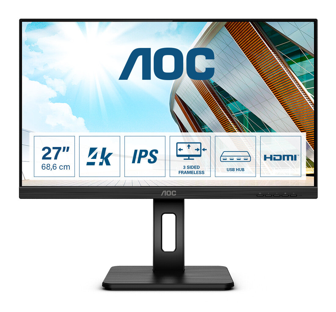 AOC P2 U27P2 - 68.6 cm (27&quot;) - 3840 x 2160 pixels 4K Ultra HD Monitor