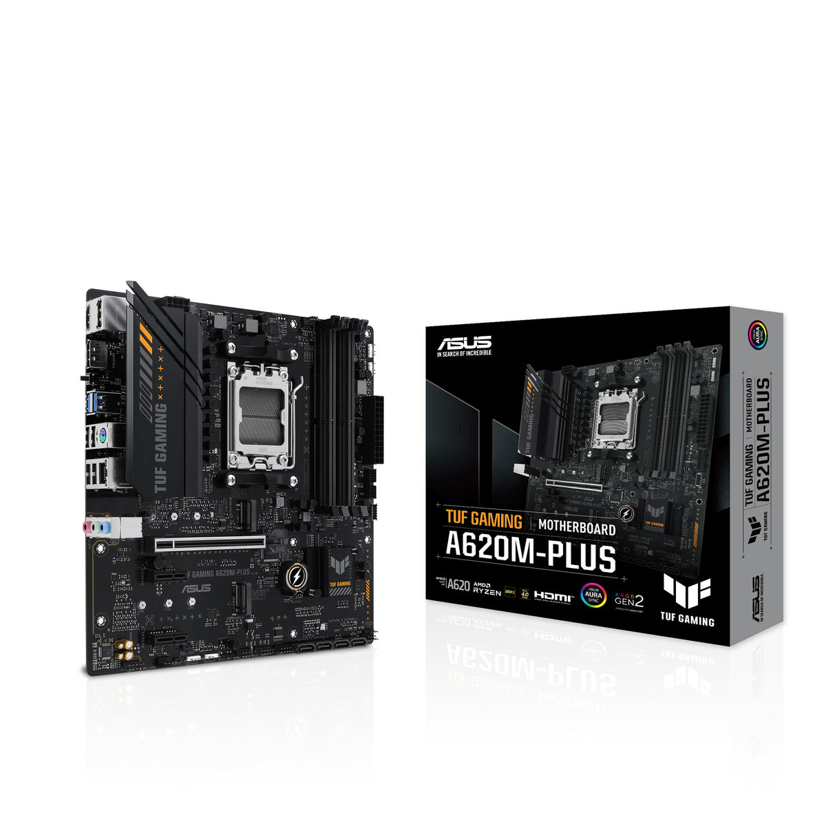 ASUS TUF GAMING A620M-PLUS micro ATX motherboard - AMD A620 Socket AM5