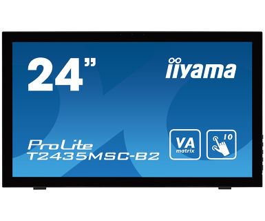 iiyama ProLite T2435MSC-B2 Computer Monitor 59.9 cm (23.6&quot;) 1920 x 1080 pixels Full HD LED Touchscreen Black