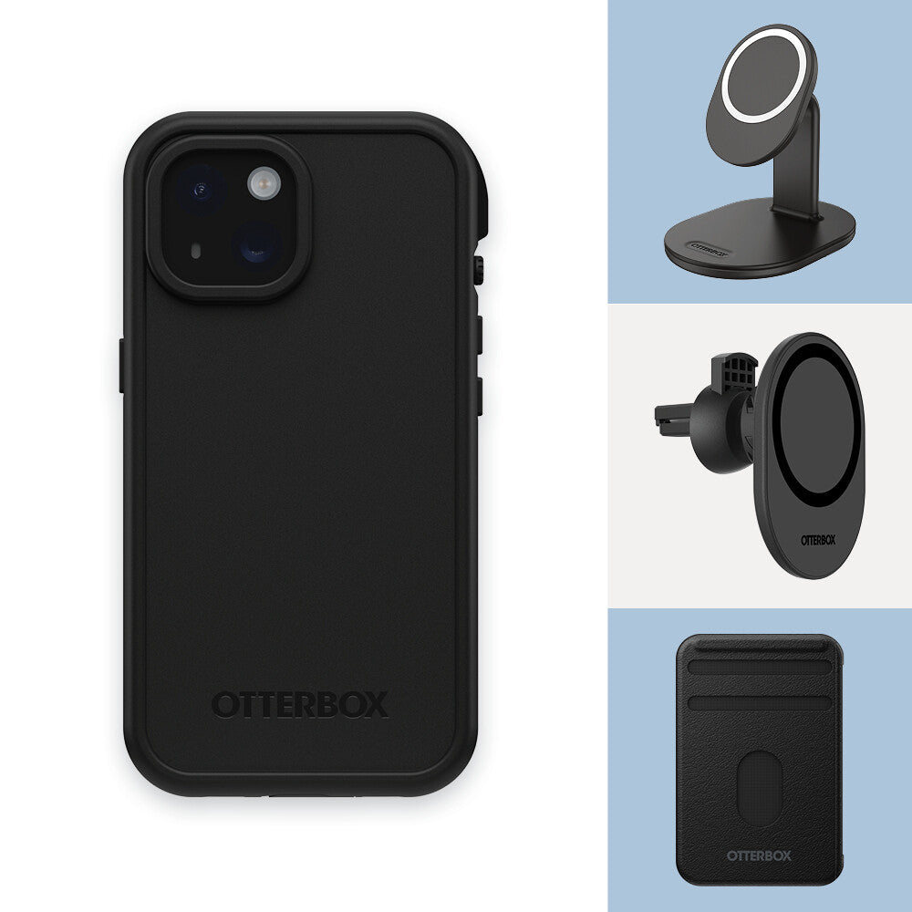 OtterBox Frē Series for iPhone 15 in Black