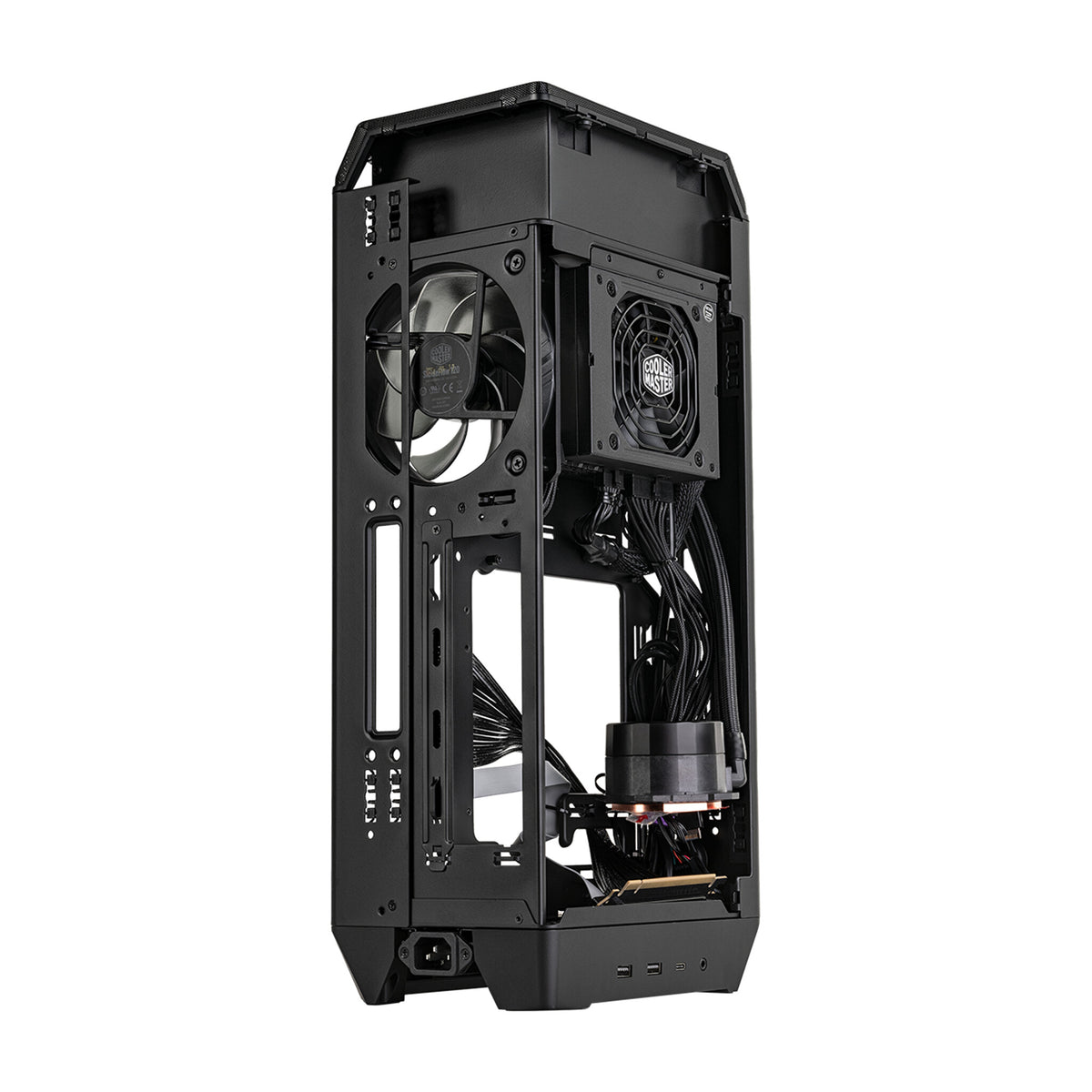 Cooler Master NCORE 100 MAX - ITX SFF Tower Case in Bronze w/ 850W SFX Gold PSU