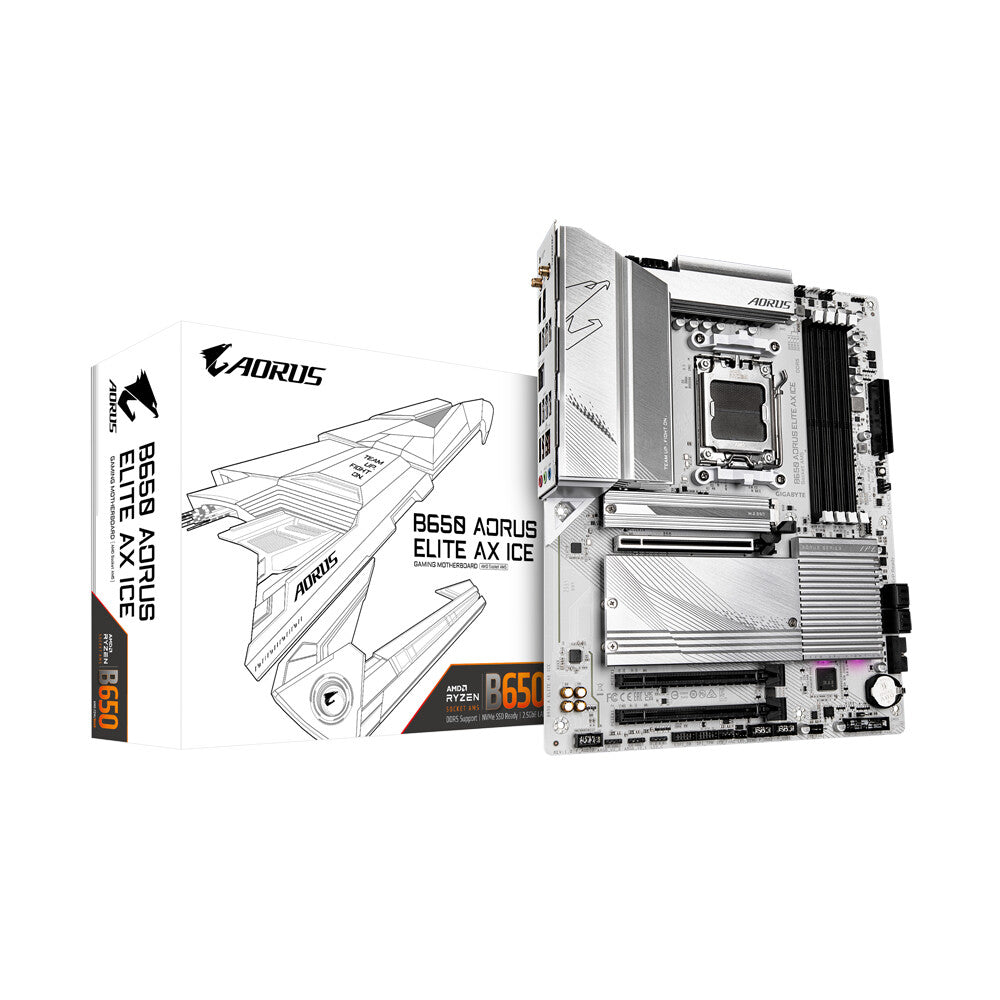 Gigabyte B650 AORUS ELITE AX ICE ATX motherboard - AMD B650 Socket AM5