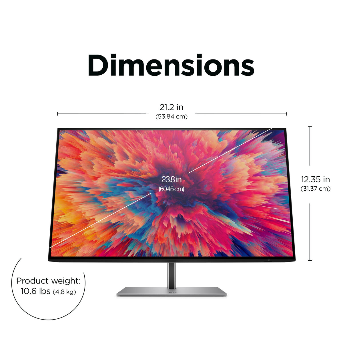 HP Z24Q G3 - 60.5 cm (23.8&quot;) - 2560 x 1440 pixels QHD Monitor