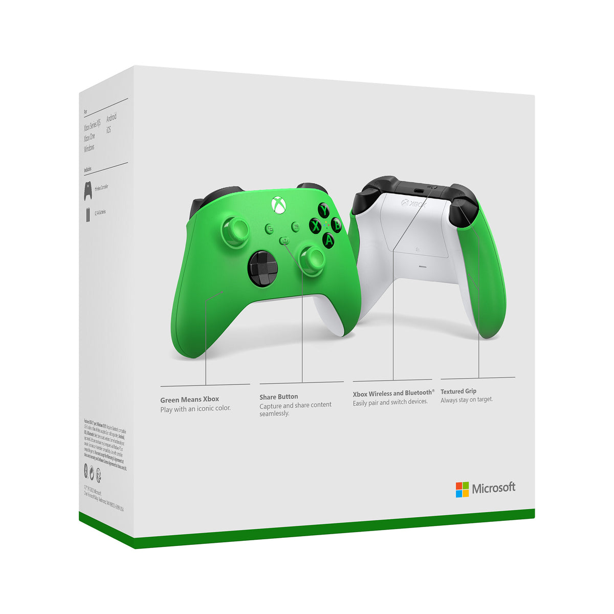 Microsoft Xbox Wireless Controller in Velocity Green