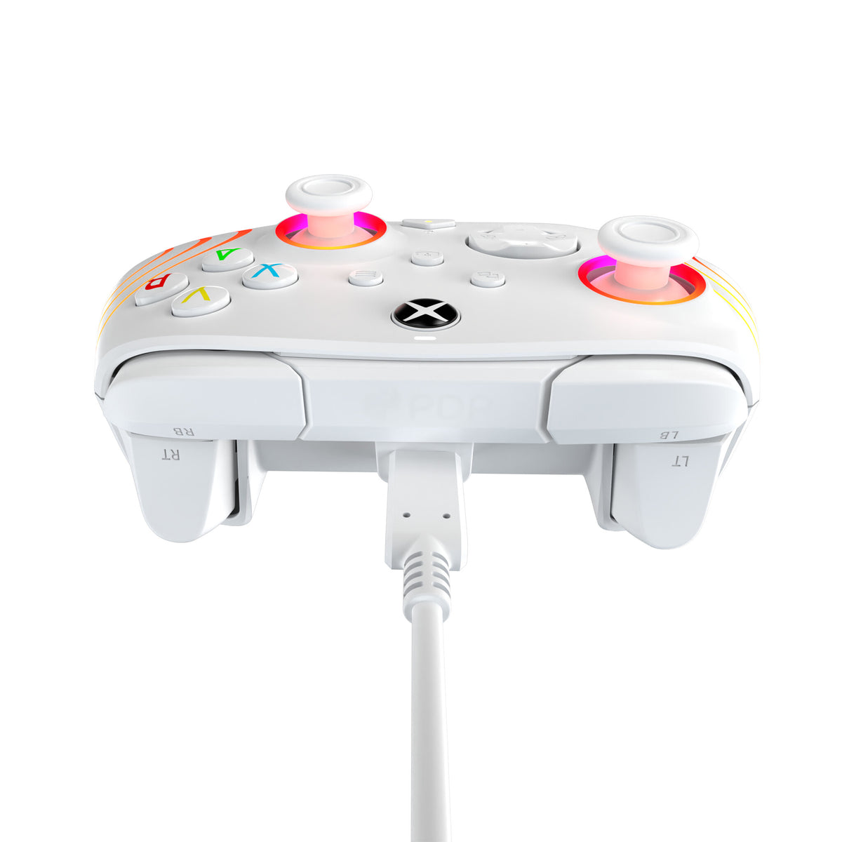 PDP Afterglow Wave - Wired Controller for PC / Xbox Series X|S in White