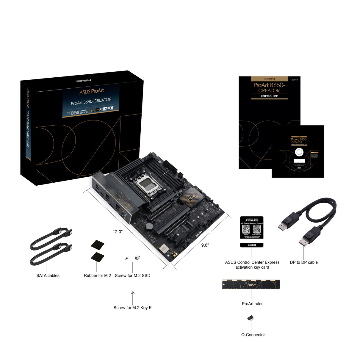 ASUS PROART B650-CREATOR ATX motherboard - AMD B650 Socket AM5