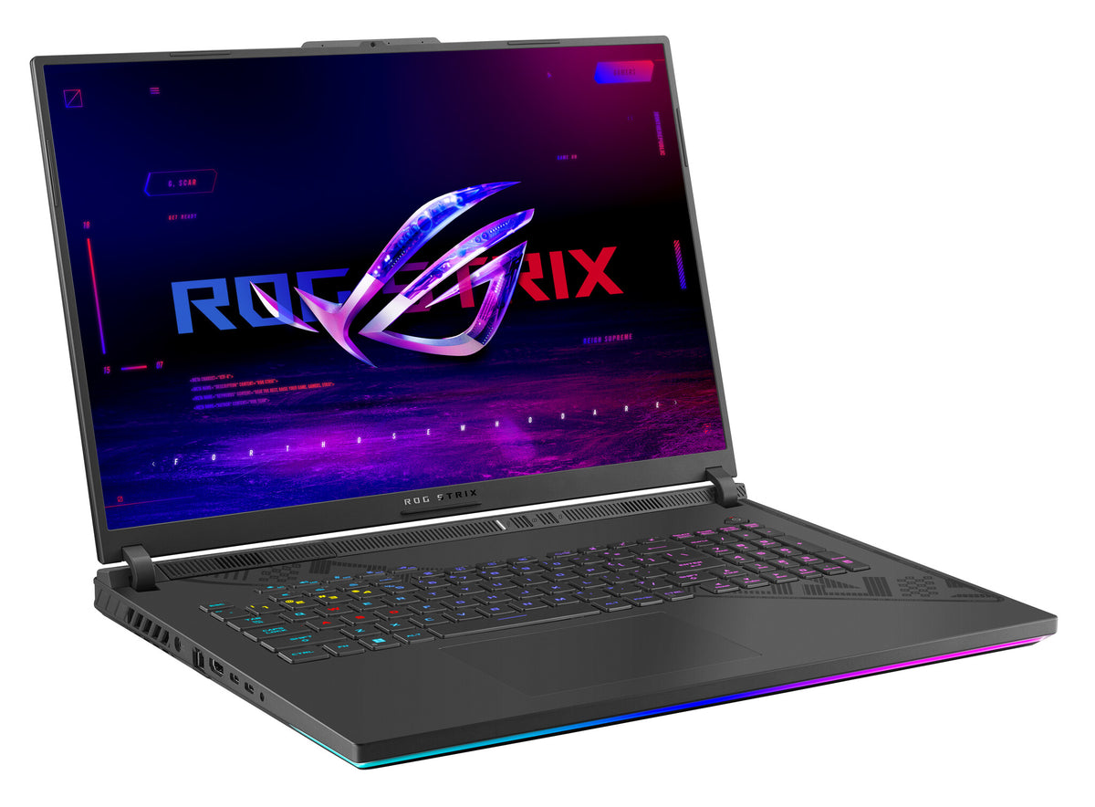 ASUS ROG Strix G18 Laptop - 45.7 cm (18&quot;) - Intel® Core™ i9-14900HX - 32 GB DDR5-SDRAM - 1 TB SSD - NVIDIA GeForce RTX 4070 - Wi-Fi 6E - Windows 11 Home - Black / Grey