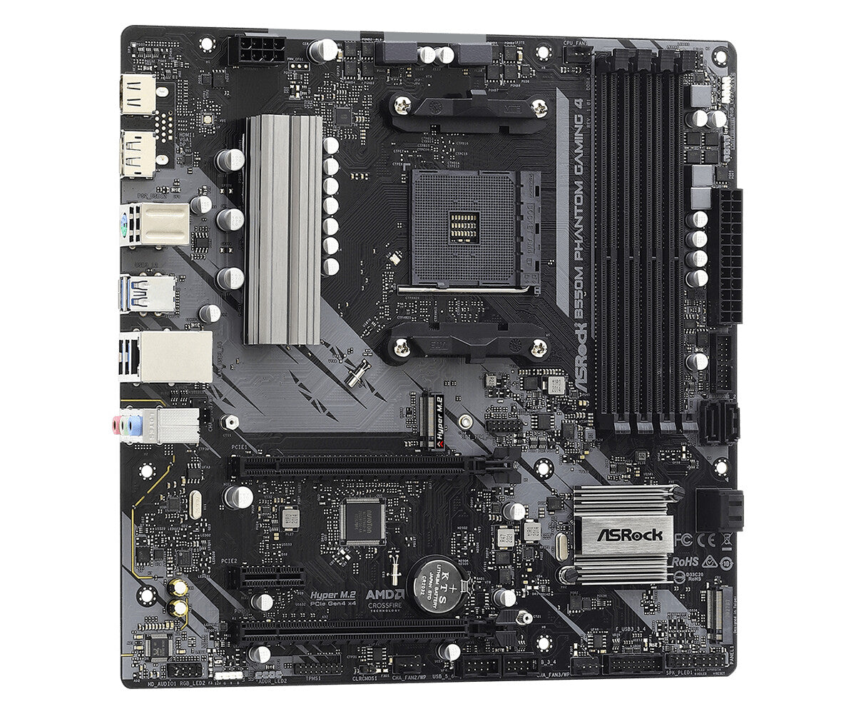 Asrock B550M Phantom Gaming 4 micro ATX motherboard - AMD B550 Socket AM4