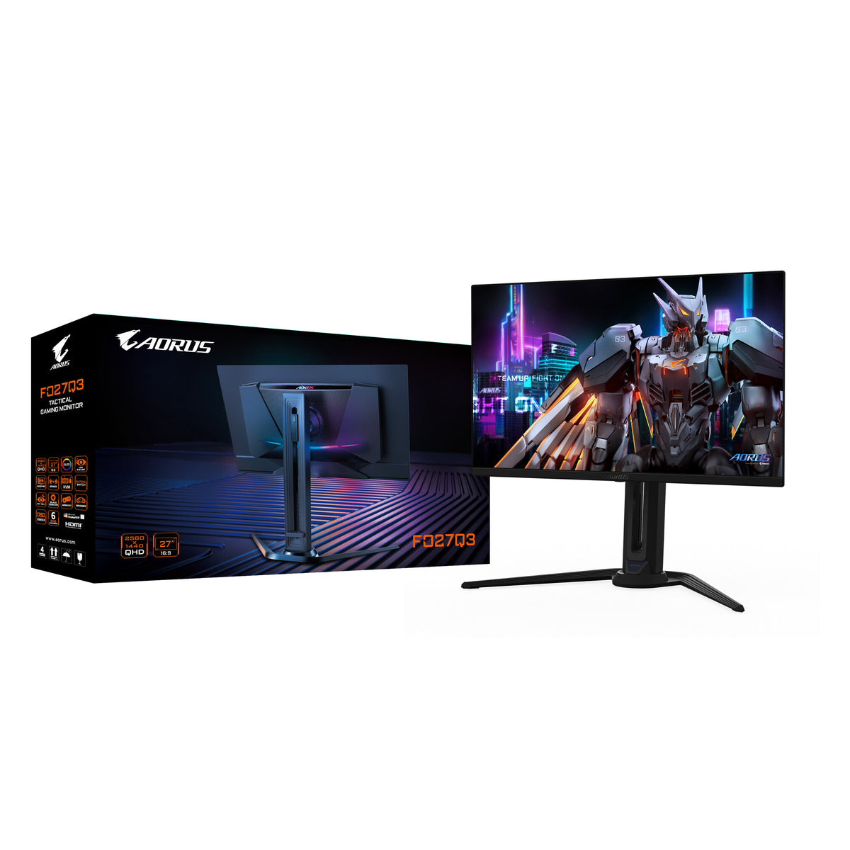 Gigabyte AORUS FO27Q3 - 68.6 cm (27&quot;) - 2560 x 1440 pixels OLED Gaming Monitor