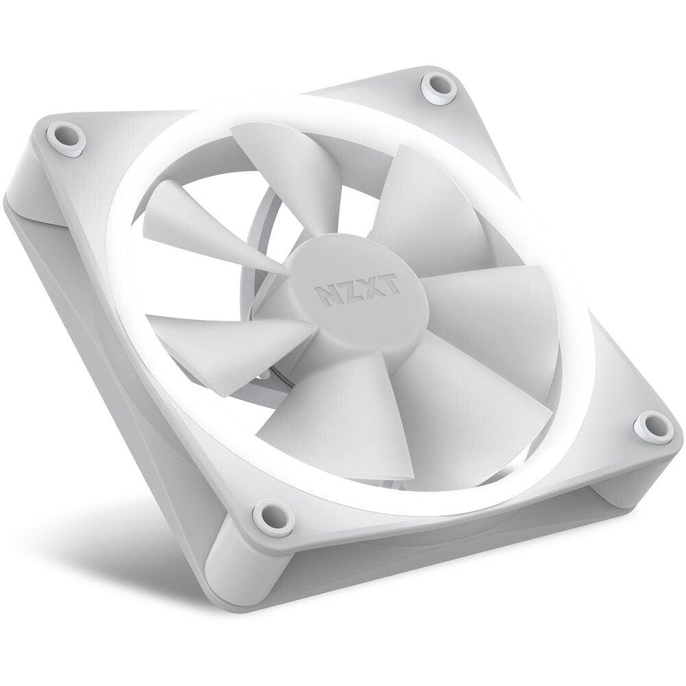 NZXT F120 RGB - Computer Case Fan in White - 120mm