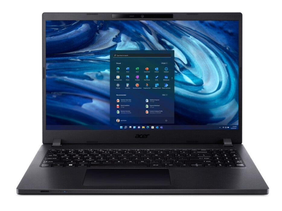 Acer TravelMate P2 Laptop - 39.6 cm (15.6&quot;) - Intel® Core™ i7-1255U - 8 GB DDR4-SDRAM - 512 GB SSD - Wi-Fi 6 - Windows 11 Pro - Black