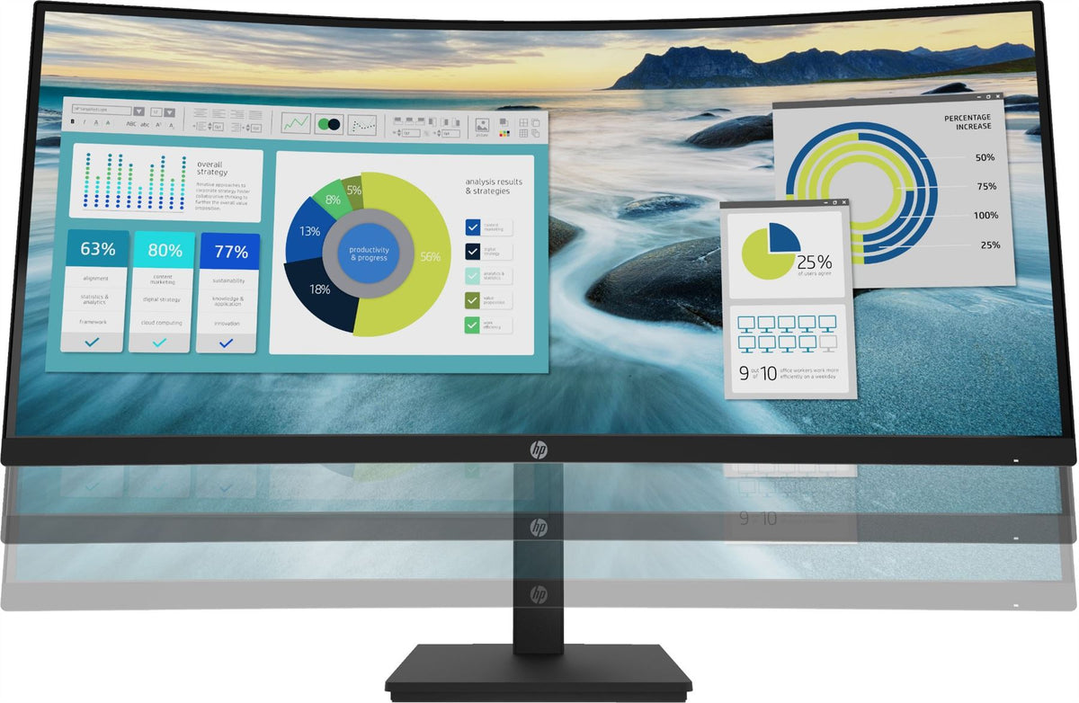 HP P34hc G4 computer monitor 86.4 cm (34&quot;) 3440 x 1440 pixels Quad HD LED