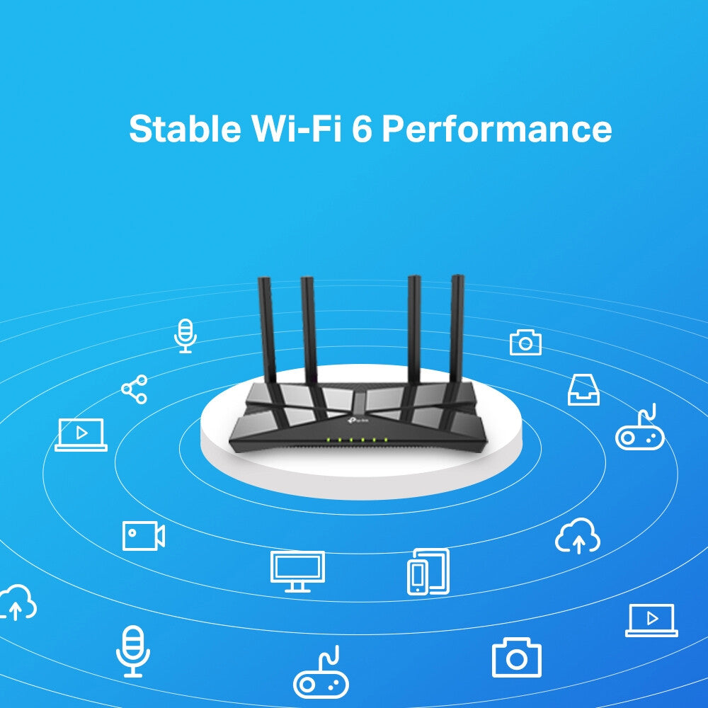 TP-Link Archer AX1500 - Dual-band (2.4 GHz / 5 GHz) wireless router in Black