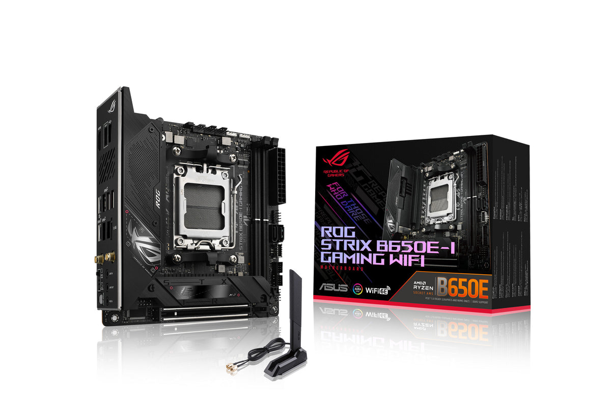 ASUS ROG STRIX B650E-I GAMING WIFI mini ITX Motherboard - AMD B650 Socket AM5