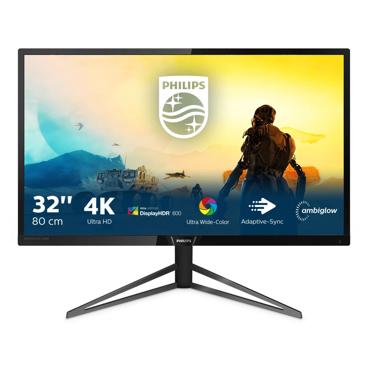 Philips M Line 4K HDR display with Ambiglow 326M6VJRMB/00 Monitor