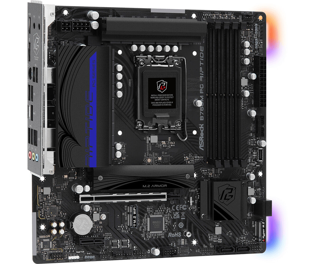 Asrock B760M PG Riptide micro ATX motherboard - Intel B760 LGA 1700