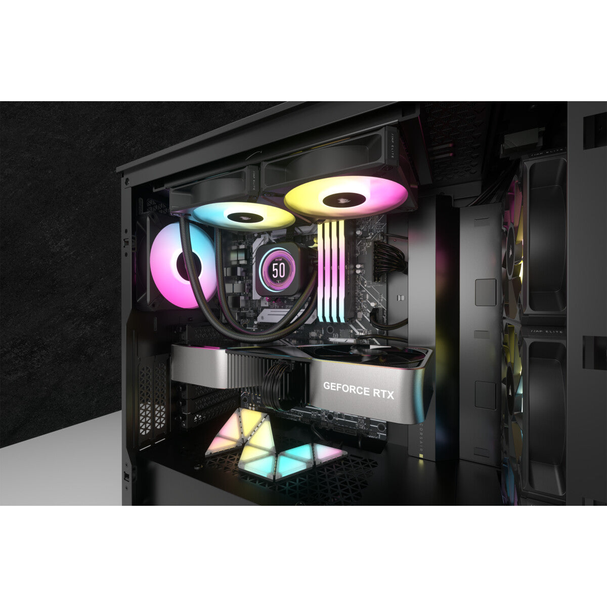 Corsair iCUE H100i ELITE - All-in-one Liquid Processor Cooler in Black - 240mm