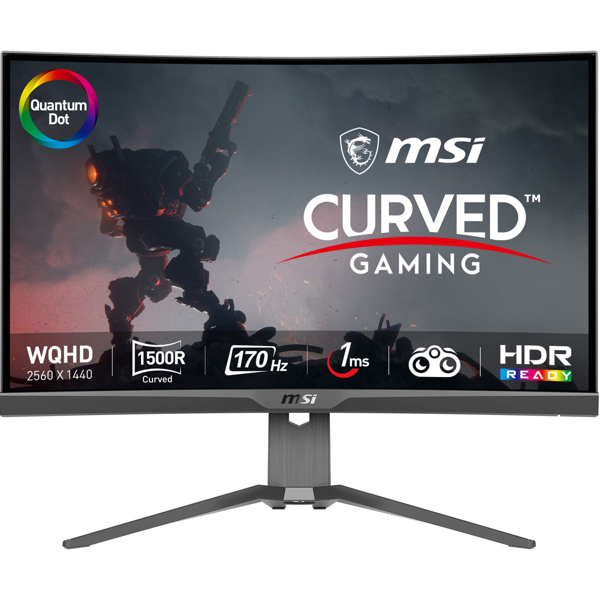 MSI MAG 275CQRF QD - 68.6 cm (27&quot;) - 2560 x 1440 pixels Wide Quad HD Monitor