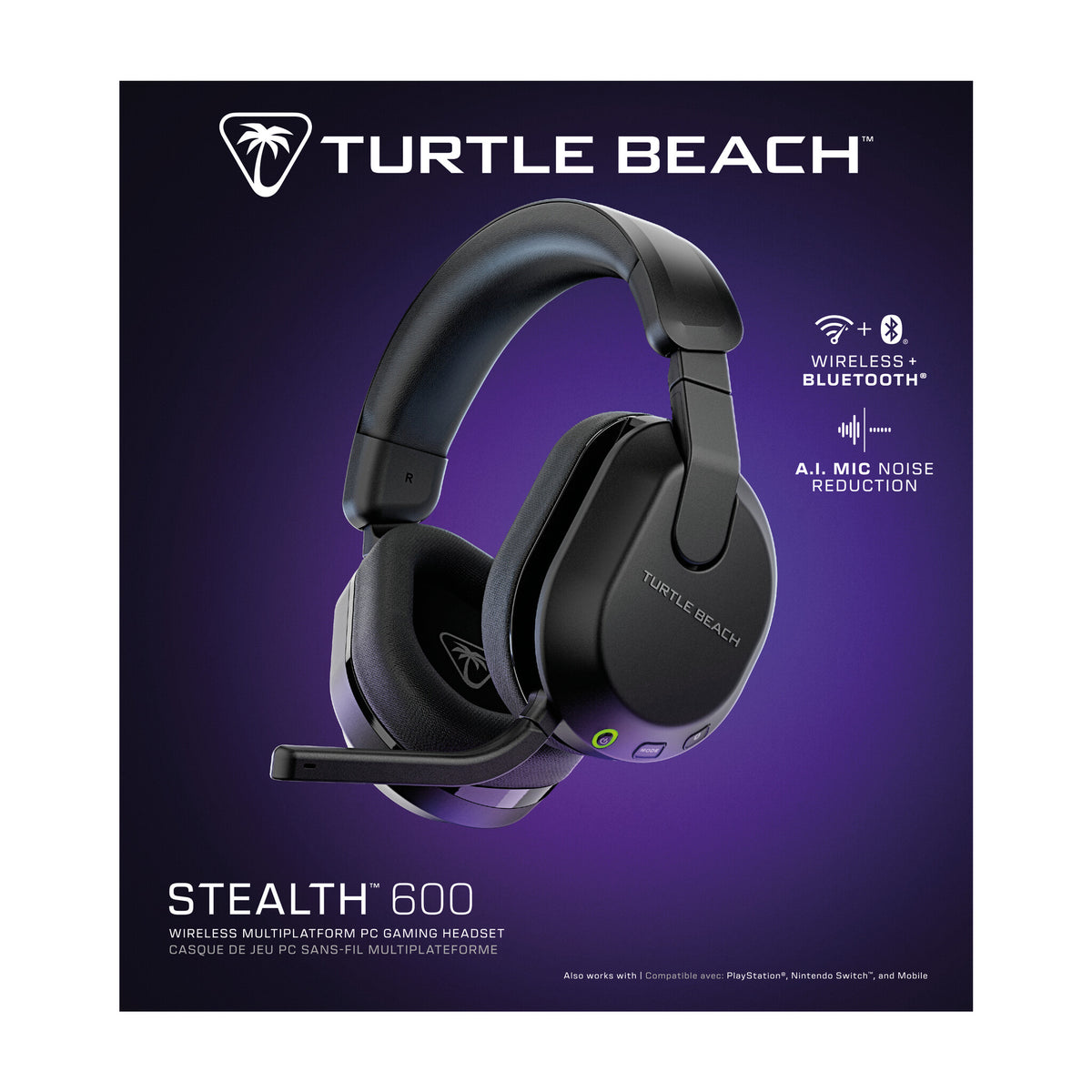 Turtle Beach Stealth 600 (3rd Gen) - Wireless Bluetooth Gaming Headset in Black