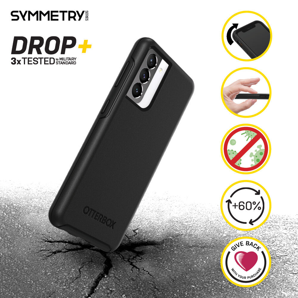 OtterBox Symmetry Series for Samsung Galaxy S21+ (5G) in Black - No Packaging