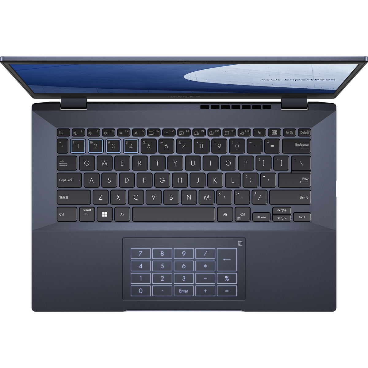 ASUS ExpertBook B5 OLED Laptop - 40.6 cm (16&quot;) - Intel® Core™ i7-1260P - 16 GB DDR5-SDRAM - 512 GB SSD - Wi-Fi 6E - Windows 11 Pro - Black