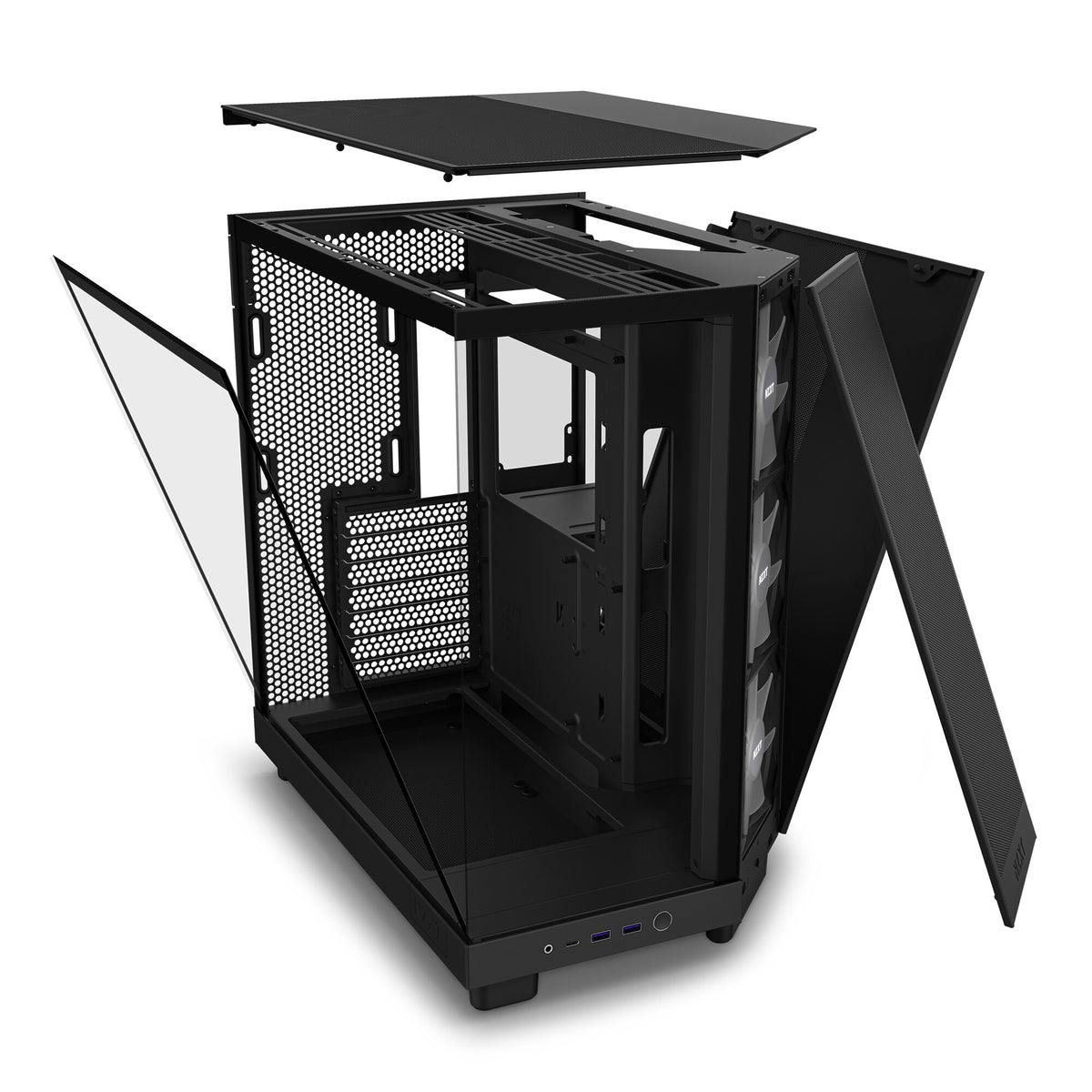 NZXT H6 Flow RGB - ATX Mid Tower Case in Black