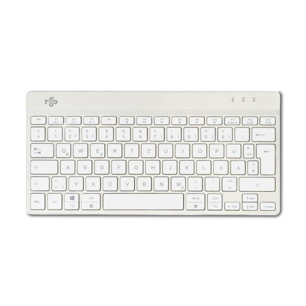 R-Go Tools Compact Break R-Go keyboard, QWERTZ (DE), bluetooth, white