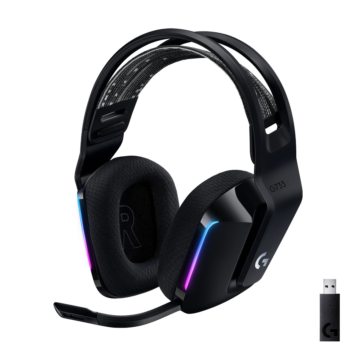 Logitech G - G733 LIGHTSPEED Wireless RGB Gaming Headset in Black