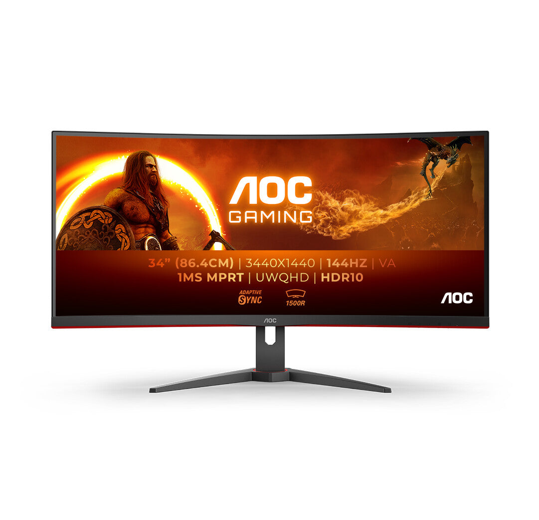 AOC G2 CU34G2XE - 86.4 cm (34&quot;) - 3440 x 1440 pixels WQHD LED Monitor