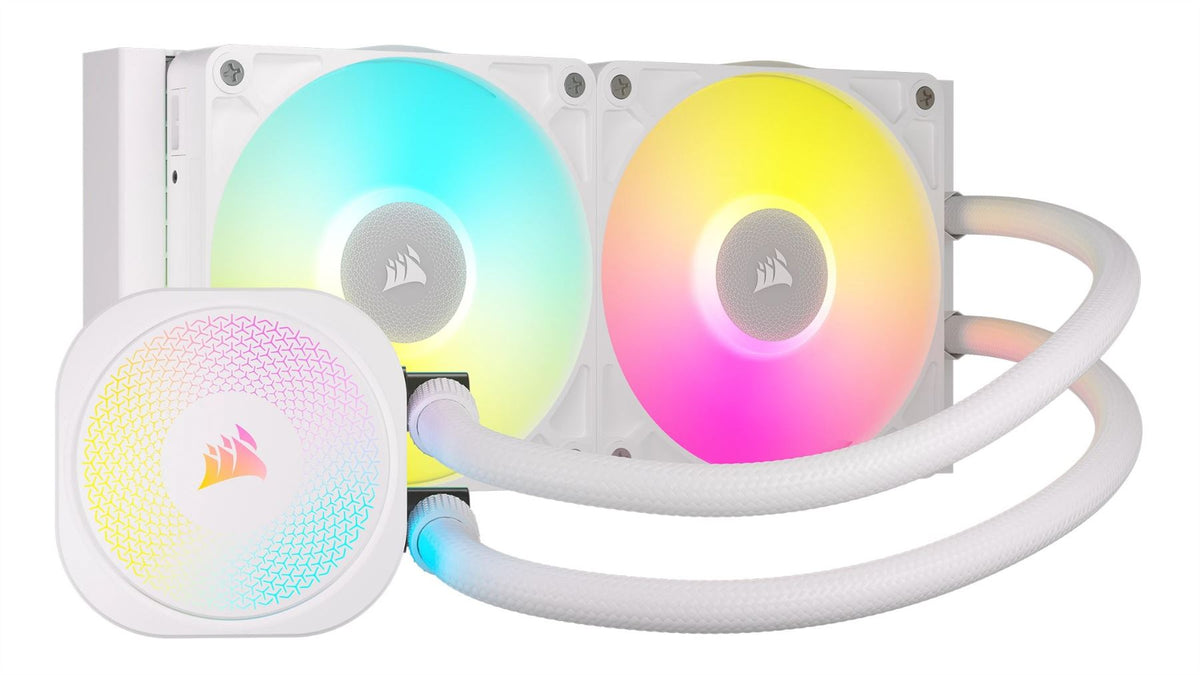 Corsair iCUE LINK TITAN RX RGB - All-in-one Liquid Processor Cooler in White - 240mm