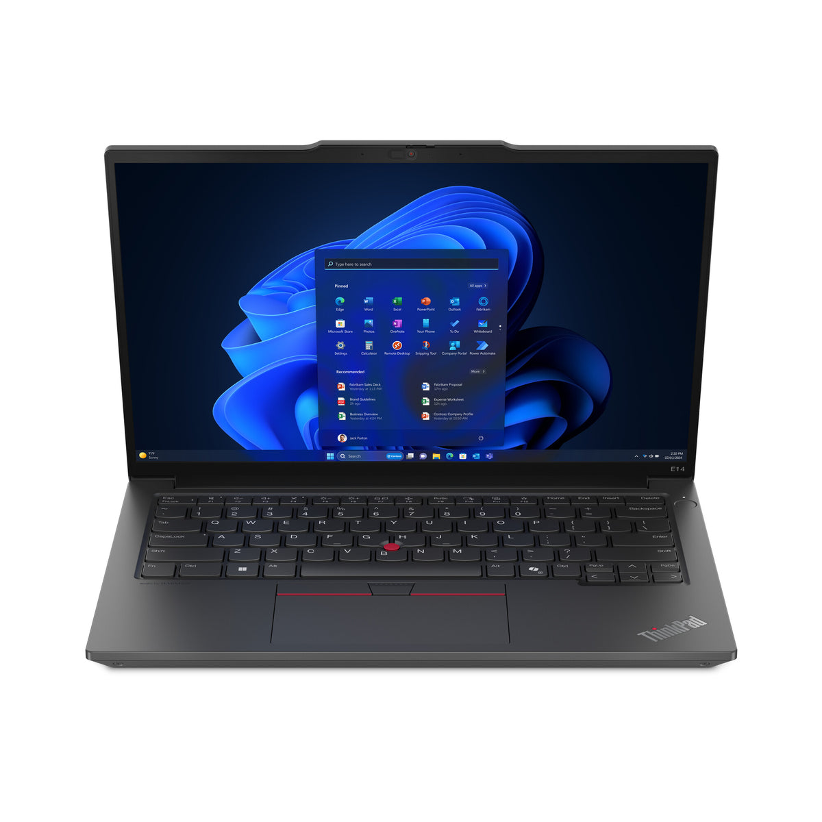 Lenovo ThinkPad E14 Laptop - 35.6 cm (14&quot;) - AMD Ryzen™ 5 7535HS - 16 GB DDR5-SDRAM - 256 GB SSD - Wi-Fi 6E - Windows 11 Pro - Black