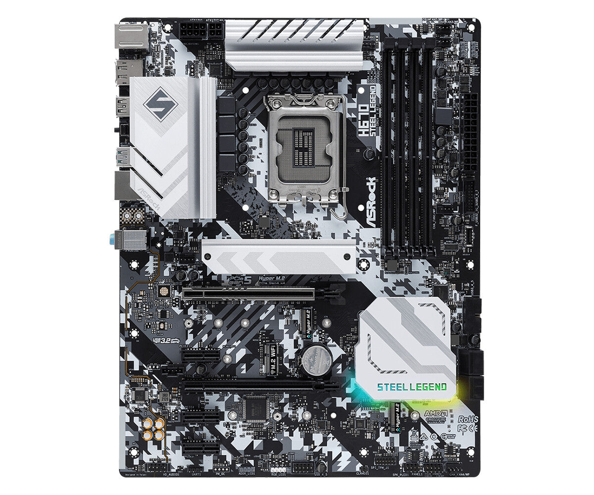 Asrock H670 Steel Legend ATX motherboard - Intel H670 LGA 1700