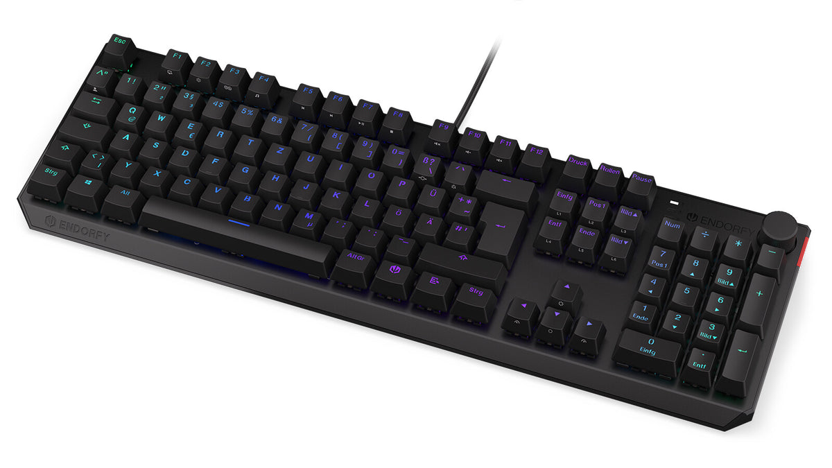 ENDORFY Thock - USB Wired RGB Mechanical Keyboard in Black (QWERTZ German)