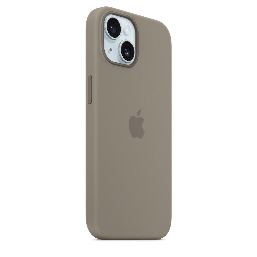 Apple mobile phone case with MagSafe for iPhone 15 in Brown