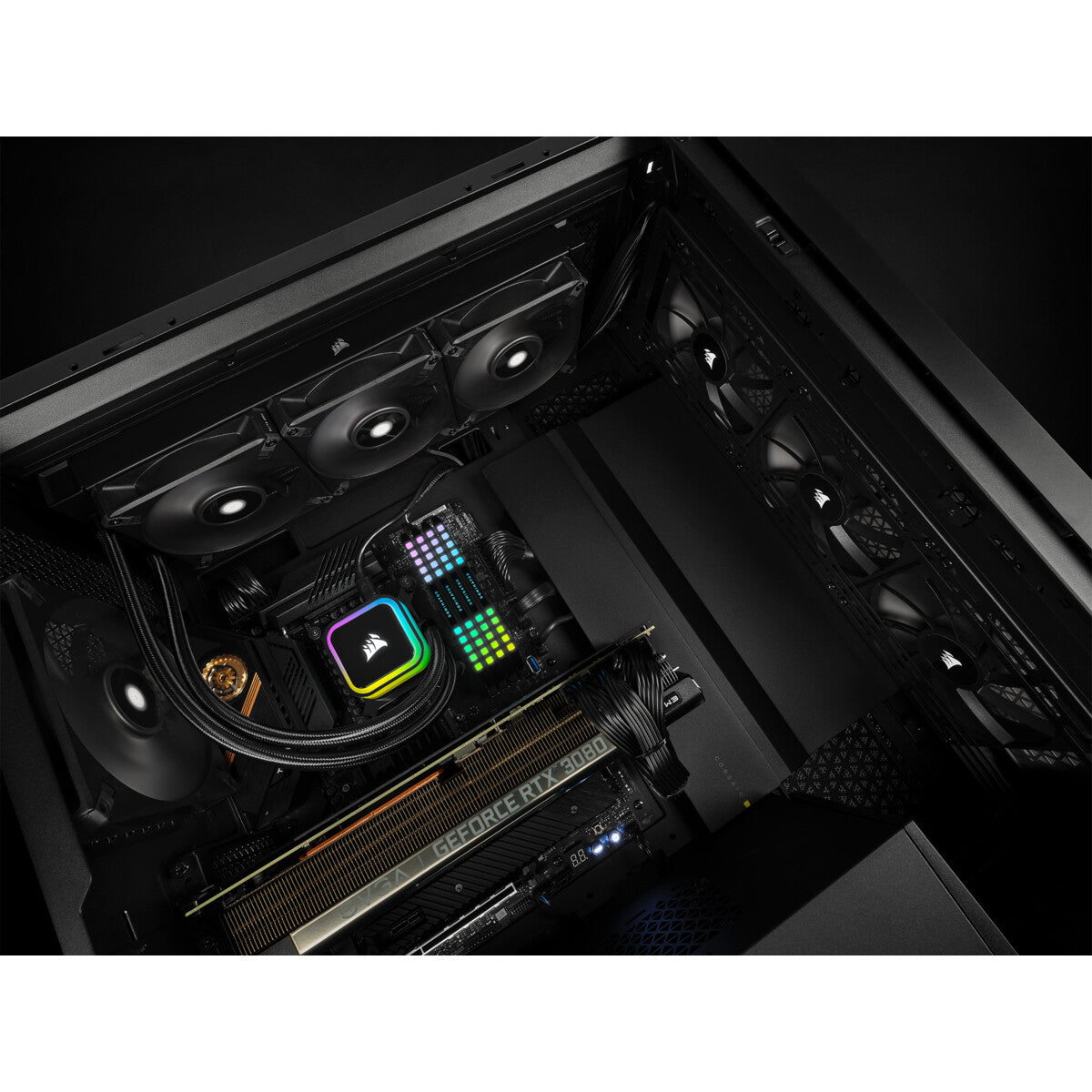 Corsair iCUE H150i RGB ELITE - All-in-one Liquid Processor Cooler in Black - 360mm