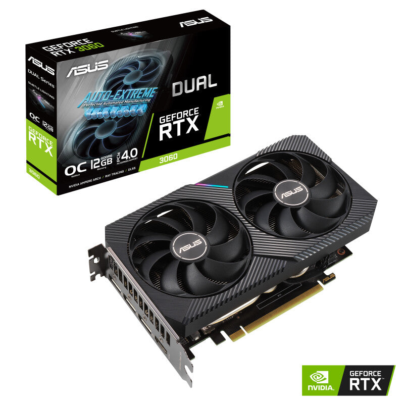 ASUS DUAL OC - NVIDIA 12 GB GDDR6 GeForce RTX 3060 graphics card