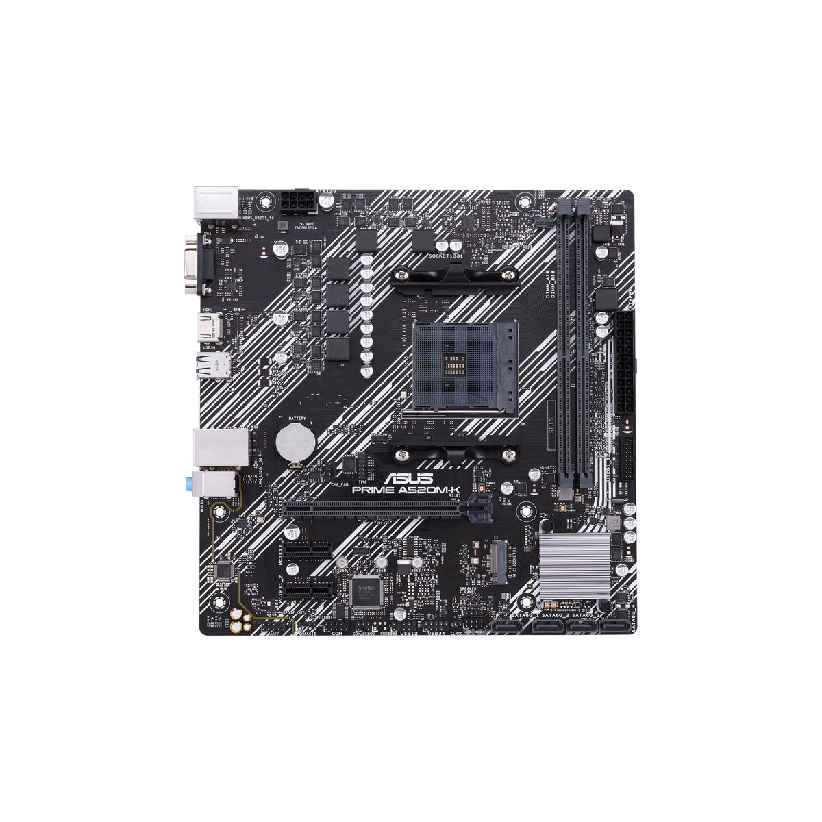 ASUS PRIME A520M-K micro ATX motherboard - AMD A520 Socket AM4