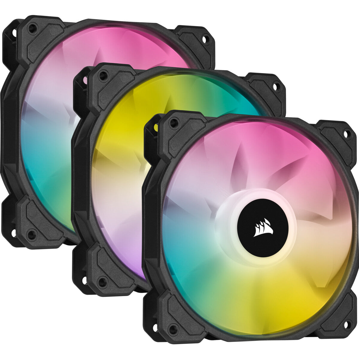 Corsair SP120 RGB ELITE - Computer Case Fan in Black - 120mm (Pack of 3)