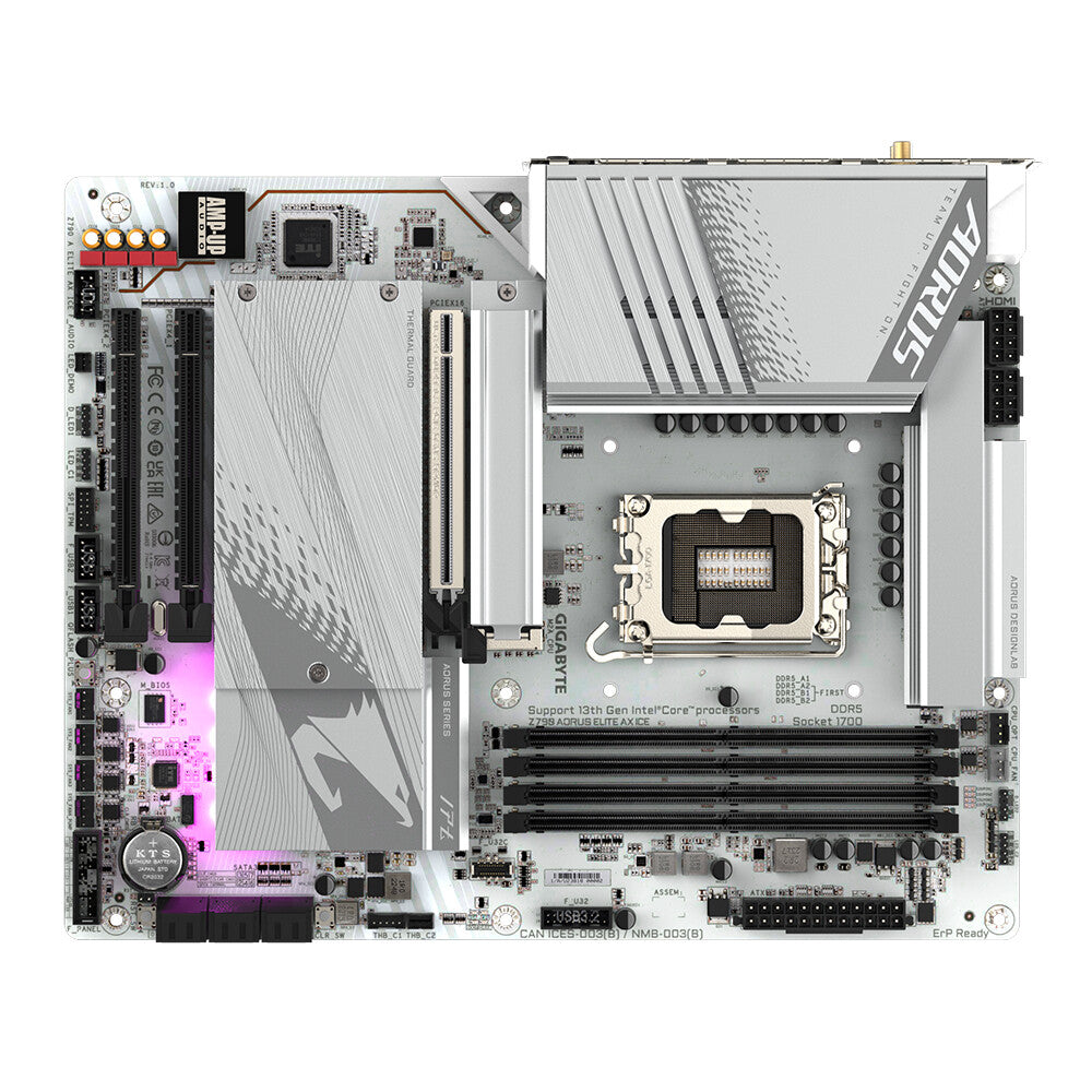 Gigabyte Z790 AORUS ELITE AX ICE ATX motherboard - Intel Z790 Express LGA 1700