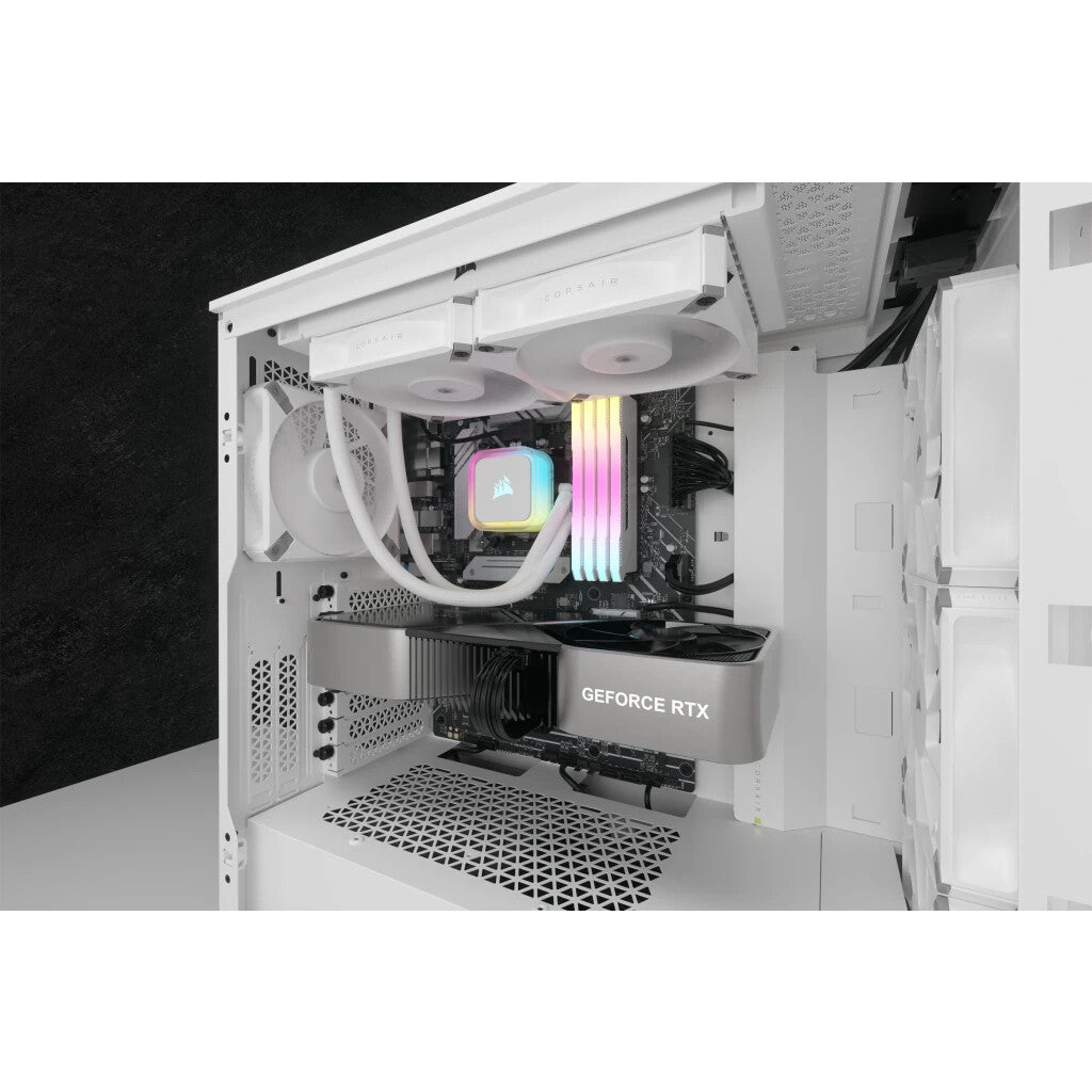 Corsair H100I Elite - All-in-one Liquid Processor Cooler in White - 120mm