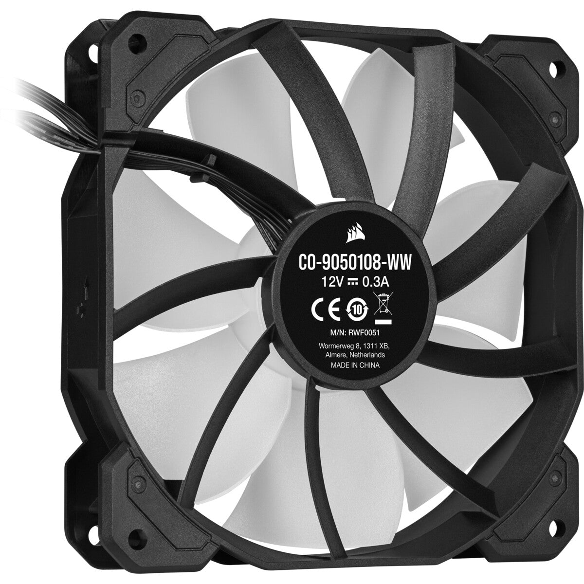 Corsair SP120 RGB ELITE - Computer Case Fan in Black - 120mm