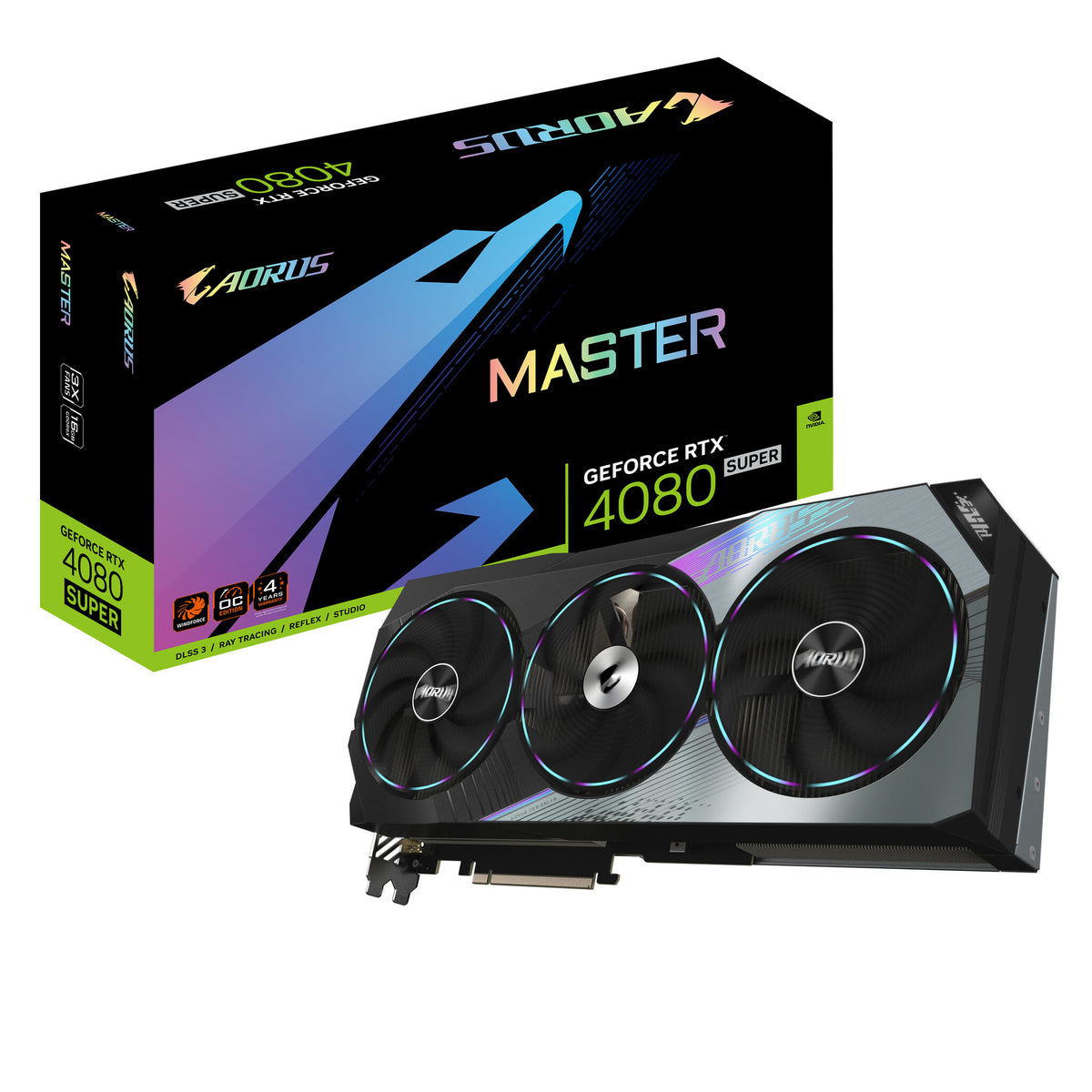 Gigabyte AORUS MASTER - NVIDIA 16 GB GDDR6X GeForce RTX 4080 SUPER graphics card