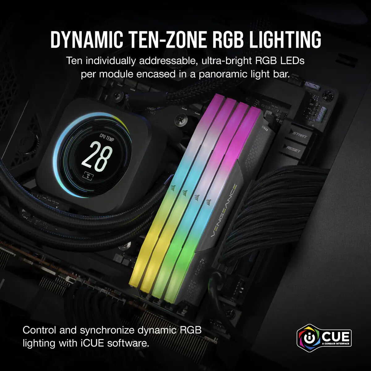 Corsair Vengeance RGB - 32 GB 2 x 16 GB DDR5 5200 MHz memory module