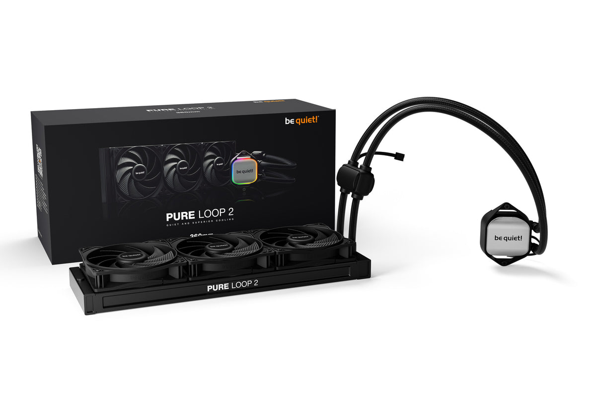 be quiet! Pure Loop 2 - All-in-one Liquid Processor Cooler in Black - 360mm